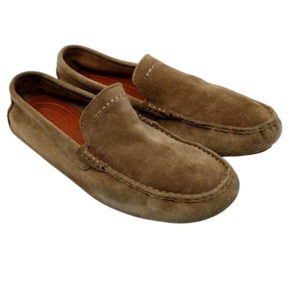 UGG~Henrick~MEN\'S SUEDE TAN LOAFERS DRIVING SHOES Size 7.5 main image 4